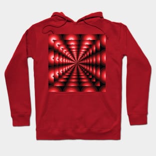 Optical illusion abstract futuristic pattern Hoodie